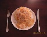 きな粉と練乳のホットケーキ(パンケーキ)作り方1写真