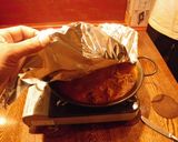 カセットコンロで鶏もも肉ゴボウのパエリア作り方11写真