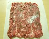 LOVE★チーズ&バジル入りビーフロール作り方3写真