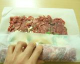 LOVE★チーズ&バジル入りビーフロール作り方6写真
