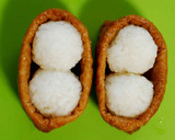 冬弁♪雪だるまのお稲荷さん弁当作り方2写真