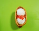冬弁♪雪だるまのお稲荷さん弁当作り方3写真