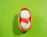 冬弁♪雪だるまのお稲荷さん弁当作り方3写真