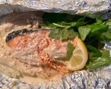 鮭とえのきのマヨ味噌ホイル焼き！レモン風味♡作り方6写真
