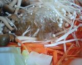 ＊夕飯＊鍋＊雪化粧葛きり野菜鍋作り方2写真