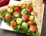 食べられる花束！ブーケてまり寿司作り方7写真
