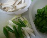 春菊と豚肉の✿オイスター炒め✿作り方2写真