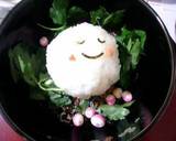 ほっこり　癒しの顔付☆お茶漬け作り方2写真