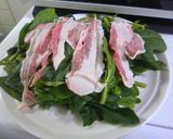 ほうれん草と豚バラ肉のゴマドレ和え作り方3写真