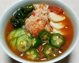 トマト缶でイタリア風？冷や汁作り方4写真