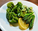 かつお菜いっぱいのスープ餃子　鰹出汁作り方5写真