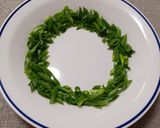 ポン酢でさっぱりねぎで囲った月見ハンバー作り方5写真