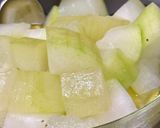 冬瓜と鶏もも肉のスープ煮込み♪作り方3写真
