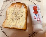 あまじょっぱい！チーズと練乳のトースト！作り方4写真