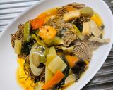 蕎麦の中華丼のせ作り方4写真