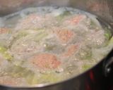白だしで作る白菜と肉団子のスープ作り方3写真
