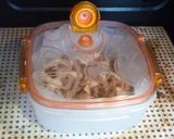 一人ご飯に♪レンジでチャーシュー蒸しパン作り方4写真