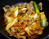 ヘルシー!豚キムチ炒め風作り方4写真