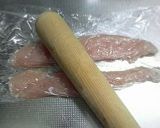鶏ささみの梅カツオはさみ揚げ作り方3写真