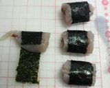 鶏ささみの梅カツオはさみ揚げ作り方6写真