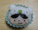 キャラ弁☆シロクマ被った女の子作り方6写真