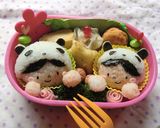 キャラ弁☆シロクマ被った女の子作り方8写真