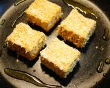 ✿厚揚げのカレーチーズパン粉焼き✿作り方5写真