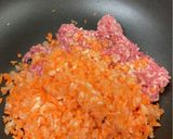 簡単♪オーブントースターでミートオムレツ作り方2写真