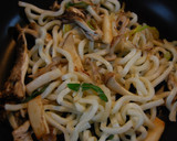 ツナと茸の焼きうどん✿柚子胡椒風味作り方5写真