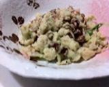 カリフラワーとトラ豆のほぼマッシュサラダ作り方1写真