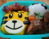 キャラ弁☆しまじろう　たれパンダ　動物園作り方7写真