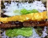 節約なのに豪華！？ハンバーグ太巻き★作り方1写真