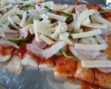 美味しいパンみみピザ作ってみました♪作り方1写真