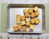 節約簡単今日の夕飯!厚揚韮挽肉もやし炒め作り方4写真