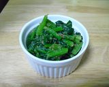 小松菜シャキシャキ簡単ごま和え作り方4写真