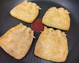 簡単！油揚げのツナマヨ詰め焼き♫作り方3写真