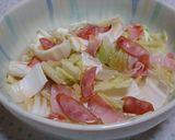 白菜とベーコンの簡単レンジ蒸し作り方6写真