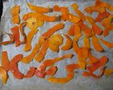 甘い！！柿の皮チップス作り方1写真