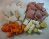 鶏肉と大根のあまから煮作り方1写真