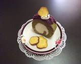 抹茶と紫芋のロールケーキ作り方11写真
