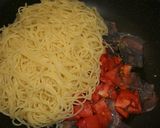 生ハムとトマトの冷製パスタ作り方4写真