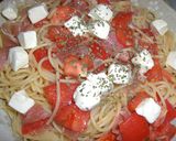 生ハムとトマトの冷製パスタ作り方5写真