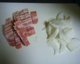 キムチクリームパスタ作り方1写真