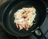 キムチクリームパスタ作り方2写真