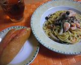 鮭とキノコのクリームパスタ作り方6写真