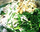 Ken房の簡単☆搾菜サラダ（パスタ有）作り方1写真
