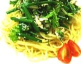 Ken房の簡単☆搾菜サラダ（パスタ有）作り方4写真