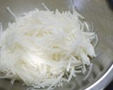 蟹カマと林檎入り・大根と柚子のなます風作り方1写真