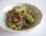 ◇長芋と水菜のからし酢味噌和え◇作り方4写真