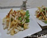 大根と春菊のシャキシャキサラダ作り方5写真